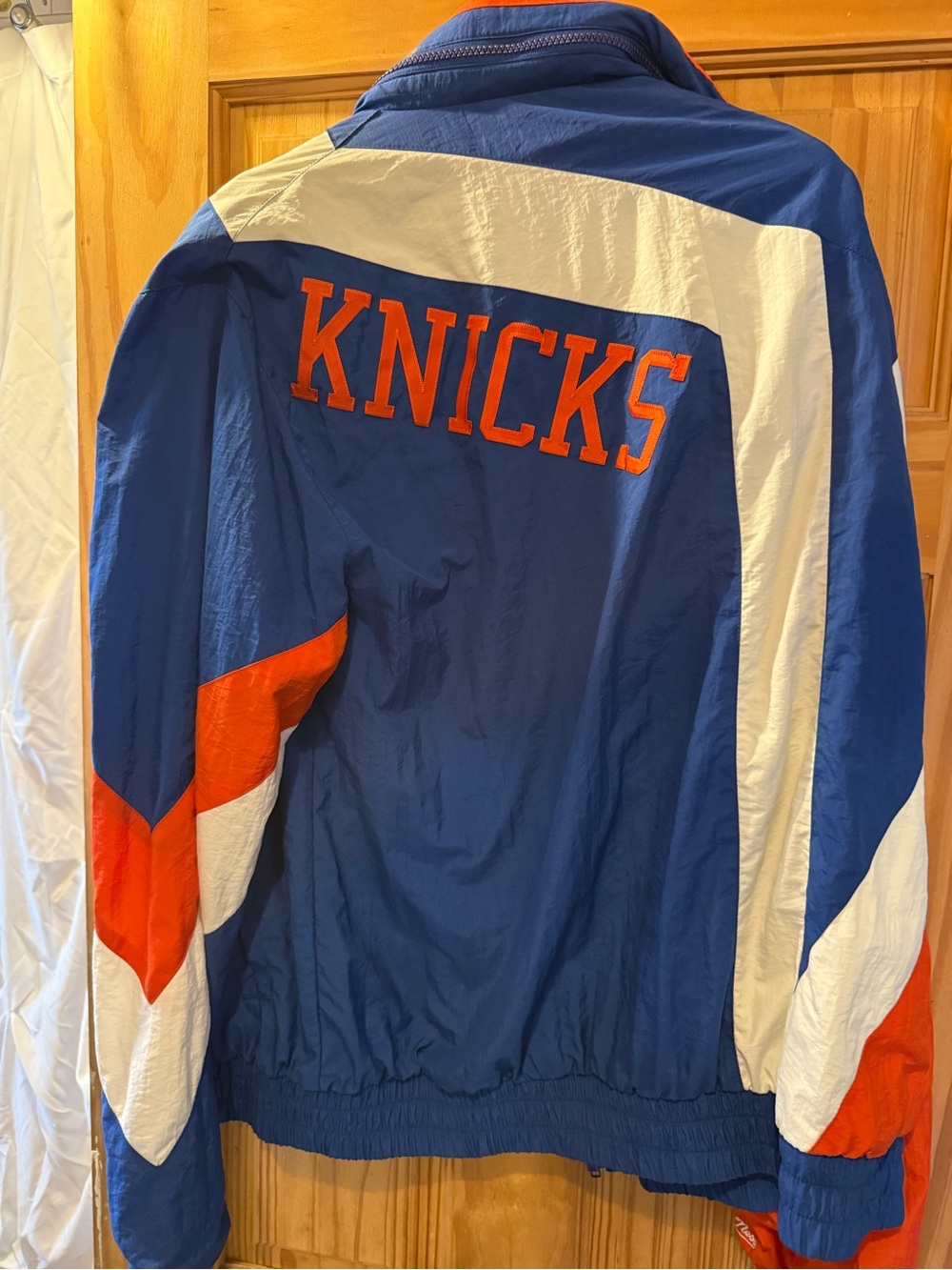 Mitchell & Ness Blue and Orange NBA Hardwood Classics Jacket